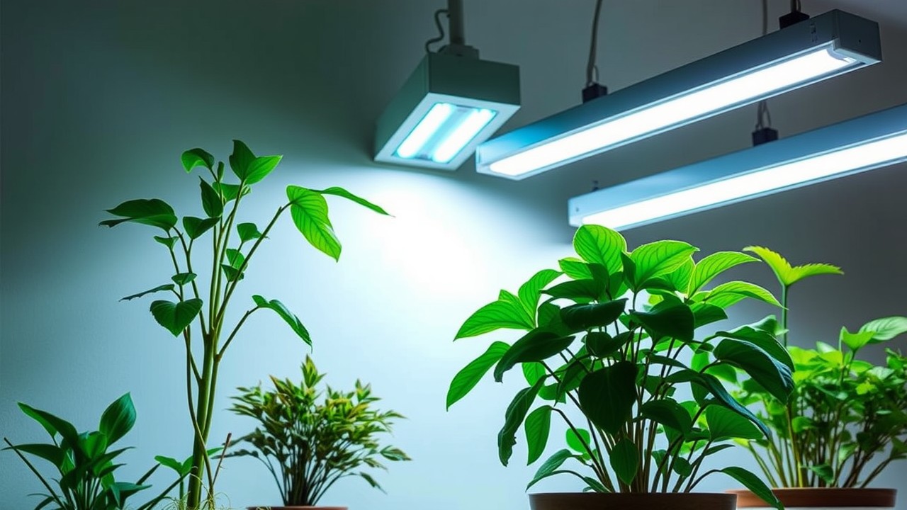 Fluorescent Grow Lights for indoor plants