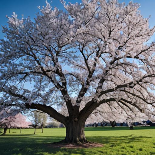 oak tree in the spring, RAW photo, 8k uhd, dslr, soft lighting, high quality, film grain, Fujifilm XT3