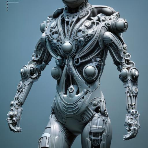 full lenght shot, super hero pose, biomechanical suit, inflateble shapes, wearing epic bionic cyborg implants, masterpiece, intricate, biopunk futuristic wardrobe, highly detailed, artstation, concept art, cyberpunk, octane render